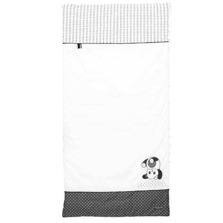 Edredon pour lit bébé en coton - chao chao Blanc/noir 1 - vertbaudet enfant 