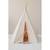 Tente tipi fluffy pompoms avec tapis  en coton Beige 6 - vertbaudet enfant 