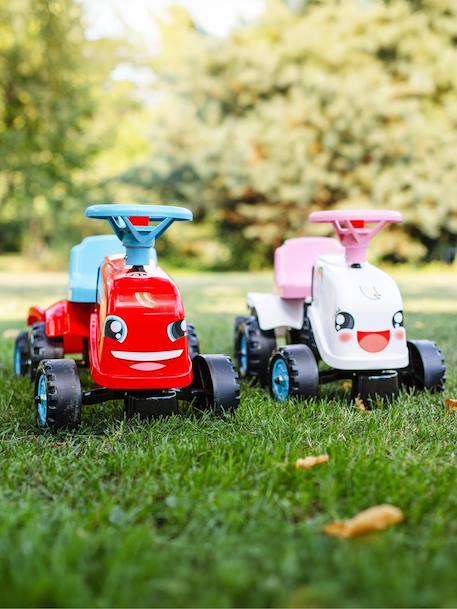 Porteur tracteur avec remorque Blanc et rose+Rouge et bleu 6 - vertbaudet enfant 
