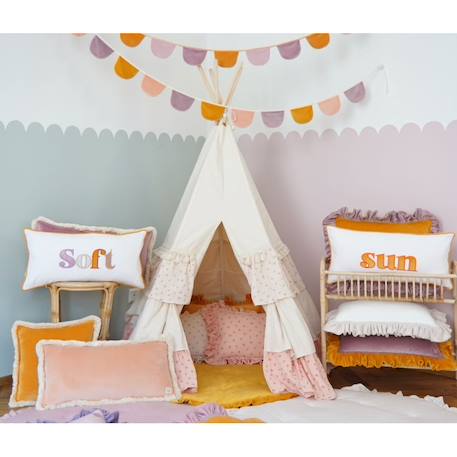 Tente tipi avec volants en coton Rose 3 - vertbaudet enfant 