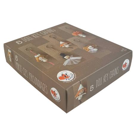 Kit créatif - porte-clés poupées Marron 2 - vertbaudet enfant 