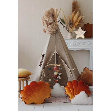 Tente tipi lin naturel en coton Beige 4 - vertbaudet enfant 
