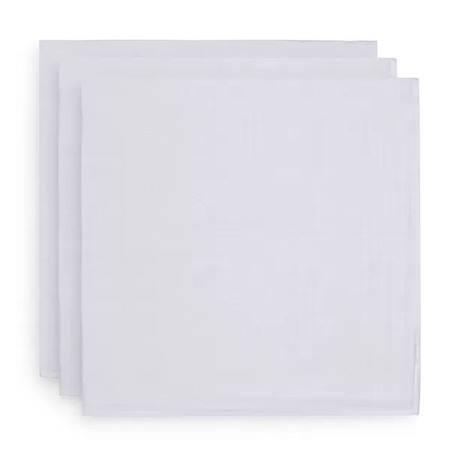 Lange gaze de coton small (3 pcs) en coton hydrophile Blanc 1 - vertbaudet enfant 