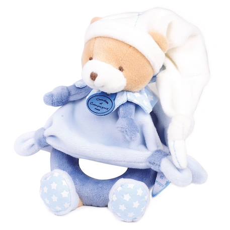 Peluche hochet ours petit chou Bleu 2 - vertbaudet enfant 