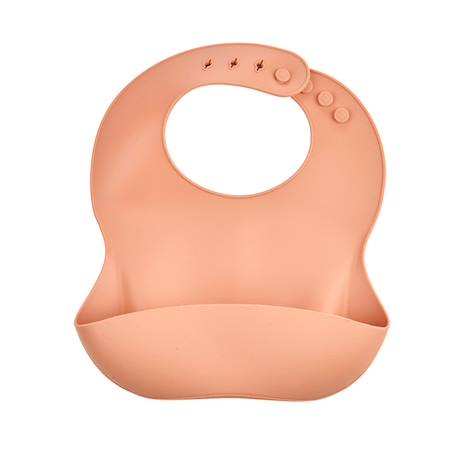 Bavoir silicone avec récupérateur Gris charme+Jaune miel+Pêche+Vert cactus 9 - vertbaudet enfant 