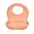 Bavoir silicone avec récupérateur Gris charme+Jaune miel+Pêche+Vert cactus 9 - vertbaudet enfant 