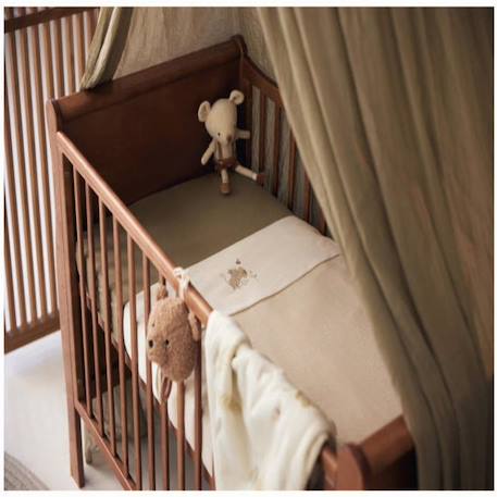 Drap housse jersey en coton Beige+Blanc+Noir+Rose+Vert+Vert poudré 20 - vertbaudet enfant 