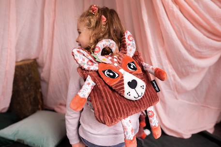 Sac à dos enfant velours Rose 3 - vertbaudet enfant 