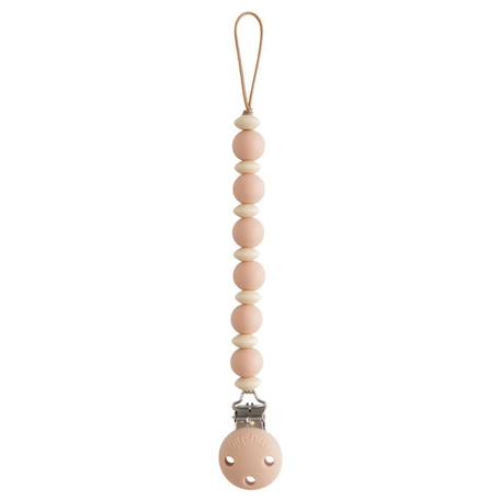 Attache sucette en silicone Beige foncé+Beige, écru+Bleu+Bois+Ecru+Jaune+Pierre+Rose+Thym séché+Vert d'eau 1 - vertbaudet enfant 