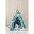 Tente tipi avec guirlande et tapis gold star  en lin Bleu+Gris 4 - vertbaudet enfant 