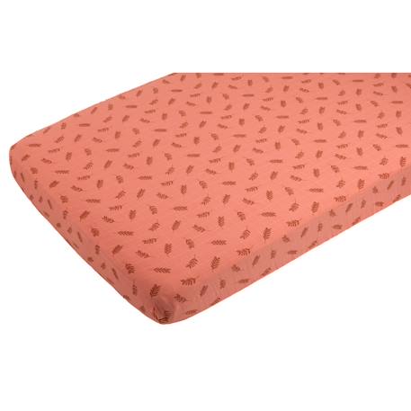 Lot de 2 draps housse en coton bio Beige+Blanc brodé+Blanc étoile+Blanc, noir+Bleu foncé+Jaune+Orange+Rose 23 - vertbaudet enfant 