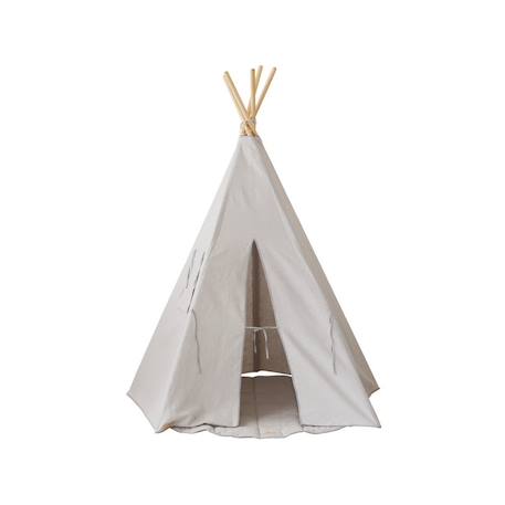 Tente tipi pigeon lin naturel en coton Gris 1 - vertbaudet enfant 