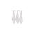 Lange gaze de coton small (3 pcs) en coton hydrophile Blanc 2 - vertbaudet enfant 