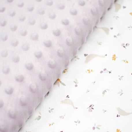 Plaid réversible en minky sidonia Gris+Lilas+Vert de gris 8 - vertbaudet enfant 