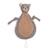 Doudou attache sucette biche Blanc, marron+Marron savanne+Vert tendre 5 - vertbaudet enfant 