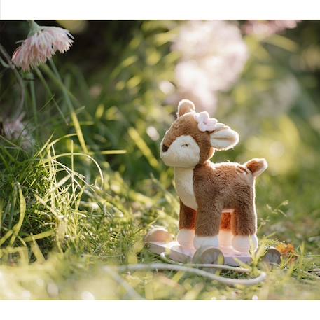 Peluche faon à tirer fairy garden Marron 4 - vertbaudet enfant 