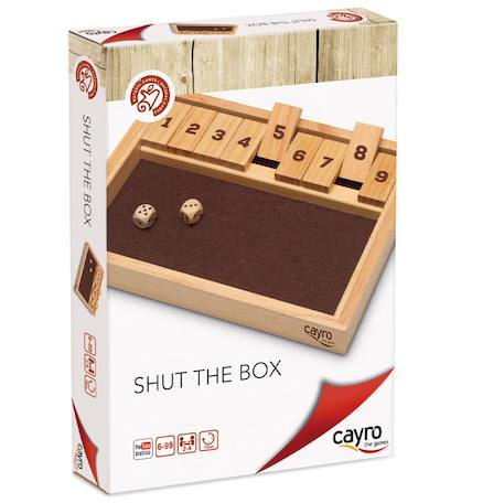 Jeu de dés shut the box Marron 3 - vertbaudet enfant 
