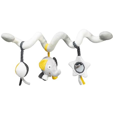 Spirale d'activités en velours - babyfan Blanc 1 - vertbaudet enfant 