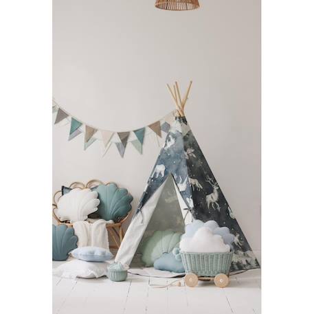 Tente tipi ciel étoilé en coton Bleu 6 - vertbaudet enfant 