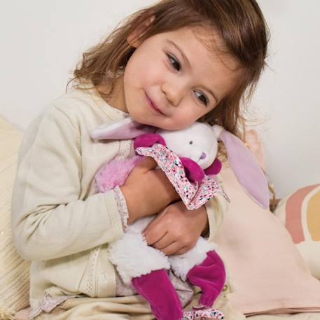 Doudou lapin marionnette Blanc 4 - vertbaudet enfant 