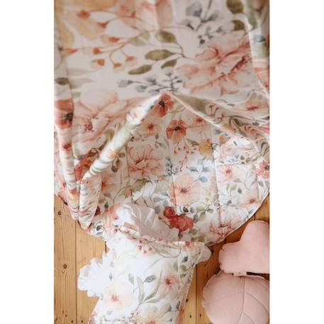 Tente tipi avec tapis flower power en coton Beige 3 - vertbaudet enfant 