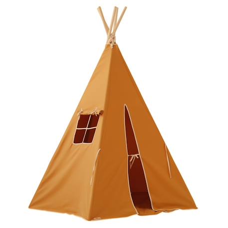 Tente tipi ochre en coton Orange 1 - vertbaudet enfant 