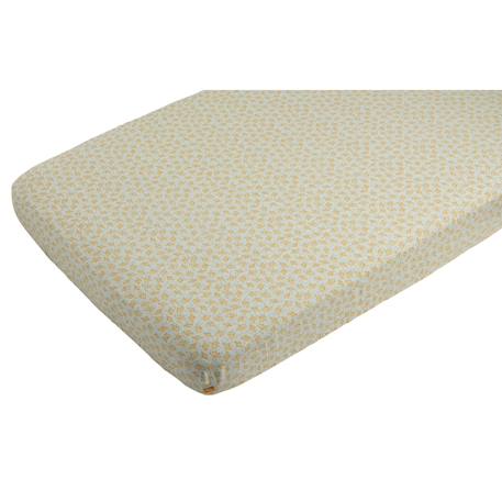 Lot de 2 draps housse en coton bio Beige+Blanc brodé+Blanc étoile+Blanc, noir+Bleu foncé+Jaune+Orange+Rose 17 - vertbaudet enfant 
