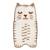 Tapis chambre enfant coton lavable petit chat little charlie Ecru et caramel 2 - vertbaudet enfant 
