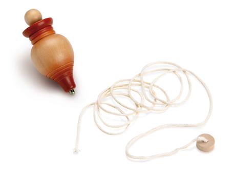 Toupie avec lanceur à ficelle Beige 2 - vertbaudet enfant 