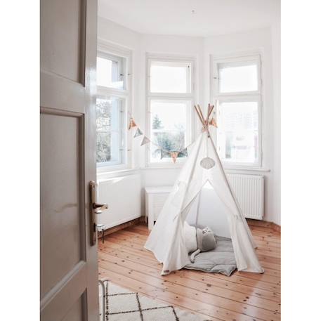 Tente tipi lin naturel en coton Blanc 6 - vertbaudet enfant 