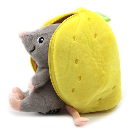 Peluche flipetz souris citron Jaune 3 - vertbaudet enfant 