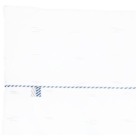 Edredon lit bébé en coton - blue baleine Blanc/bleu 2 - vertbaudet enfant 