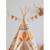 Tente tipi ambiance colorée en coton Beige 6 - vertbaudet enfant 