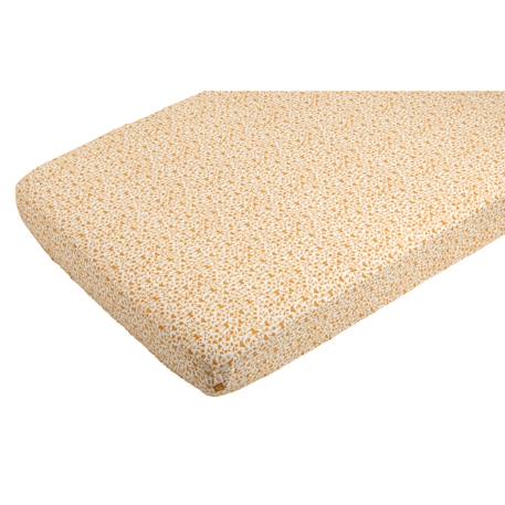 Lot de 2 draps housse en coton bio Beige+Blanc brodé+Blanc étoile+Blanc, noir+Bleu foncé+Jaune+Orange+Rose 16 - vertbaudet enfant 