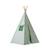 Tente tipi avec pompoms et tapis menthe en coton Vert 1 - vertbaudet enfant 