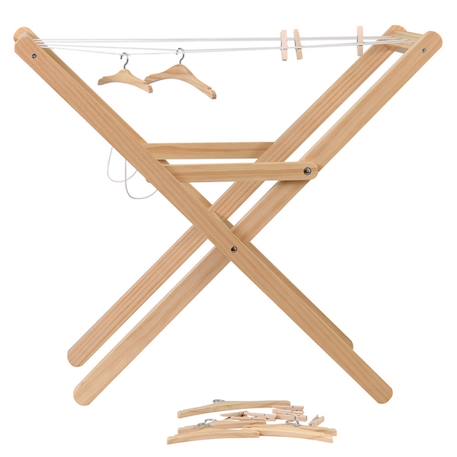 Étendoir avec pinces et cintres Beige 2 - vertbaudet enfant 