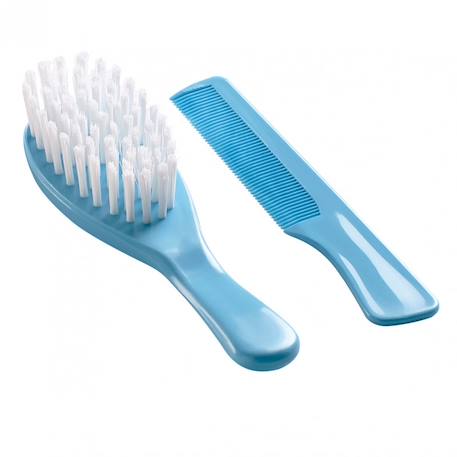 Brosse et peigne Gris charme+Indigo+Prune+Rose bonbon+Turquoise+Vert 15 - vertbaudet enfant 