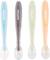 Set 4 cuillères en silicone Gris 1 - vertbaudet enfant 