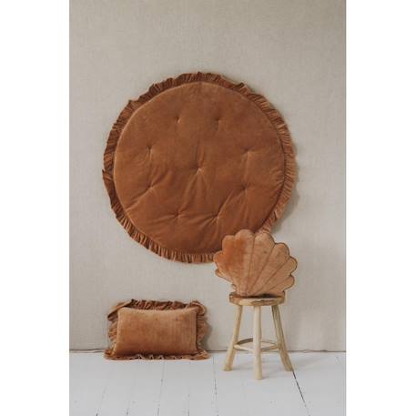 Tente tipi avec franges et tapis boho en coton caramel Beige 6 - vertbaudet enfant 