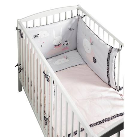 Edredon pour lit en coton - miss fleur de lune Rose 2 - vertbaudet enfant 