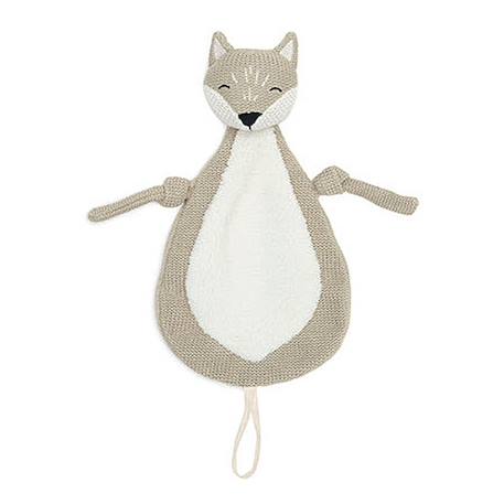 Doudou attache sucette biche Blanc, marron+Marron savanne+Vert tendre 9 - vertbaudet enfant 