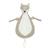 Doudou attache sucette biche Blanc, marron+Marron savanne+Vert tendre 9 - vertbaudet enfant 