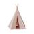Tente tipi renard en coton Beige+Rose+Rouge 7 - vertbaudet enfant 
