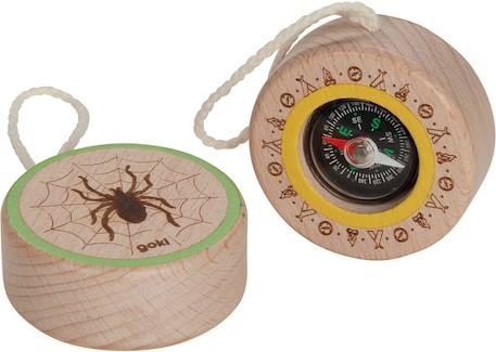 Boussole en bois araignée Beige 2 - vertbaudet enfant 