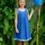 Robe cérémonie fleurie    noeud amovible  anais Bleu foncé 2 - vertbaudet enfant 