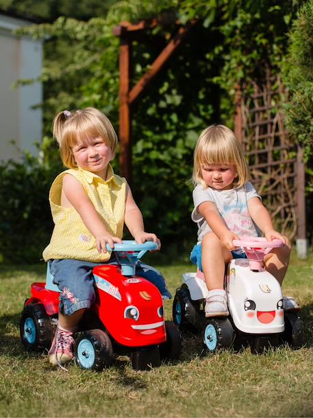 Porteur tracteur avec remorque Blanc et rose+Rouge et bleu 12 - vertbaudet enfant 
