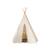 Tente tipi avec pompoms en coton Beige 1 - vertbaudet enfant 
