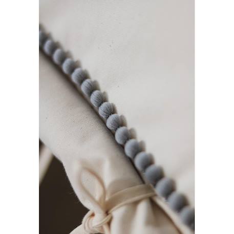 Tente tipi pompoms avec tapis en coton Beige 6 - vertbaudet enfant 