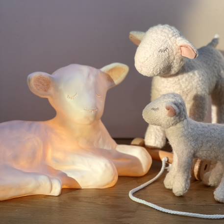 Lampe agneau mary Blanc 2 - vertbaudet enfant 