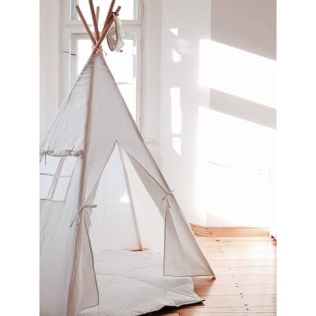 Tente tipi lin naturel en coton Blanc 3 - vertbaudet enfant 
